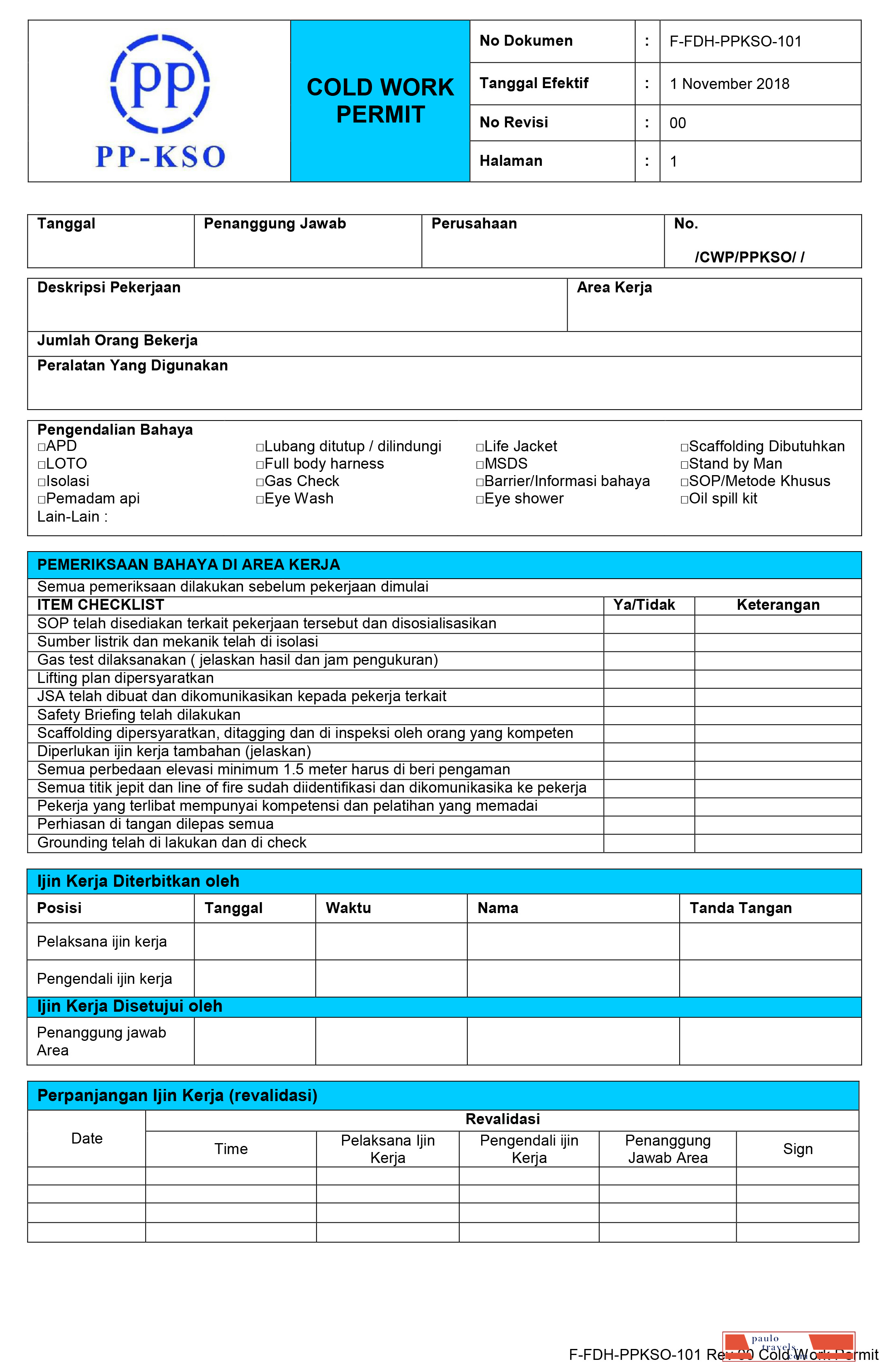 PP KSO company work permit